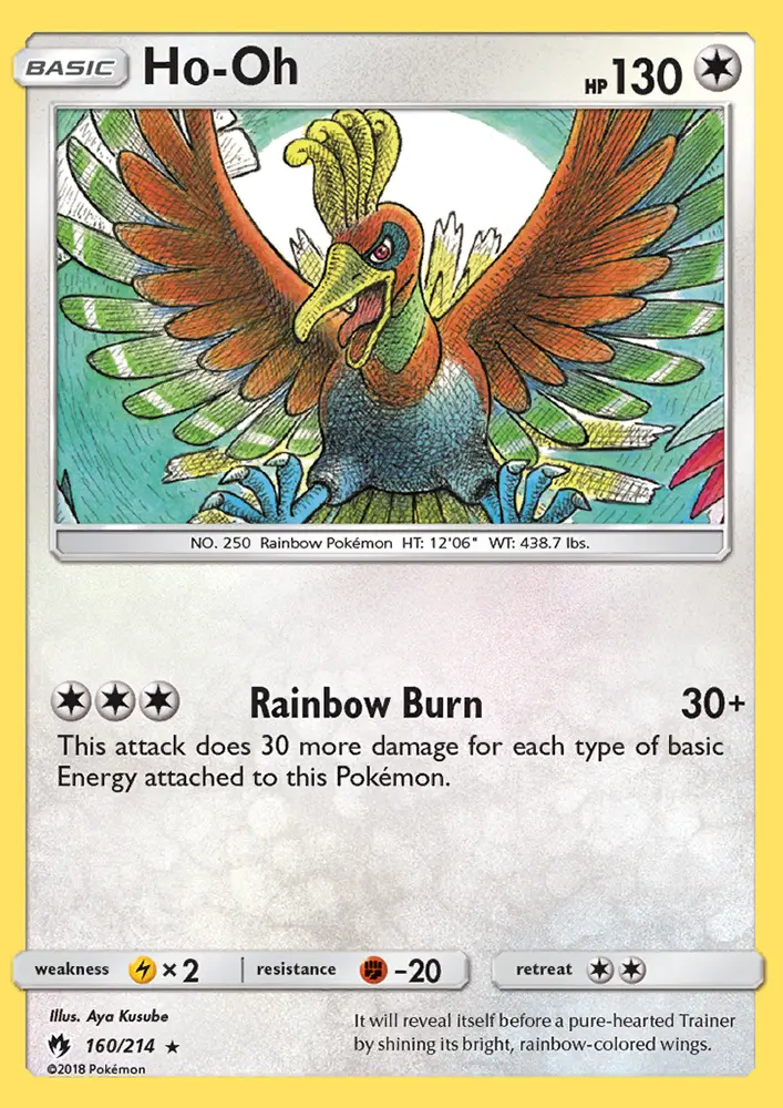 Ho-Oh, Pokémon card