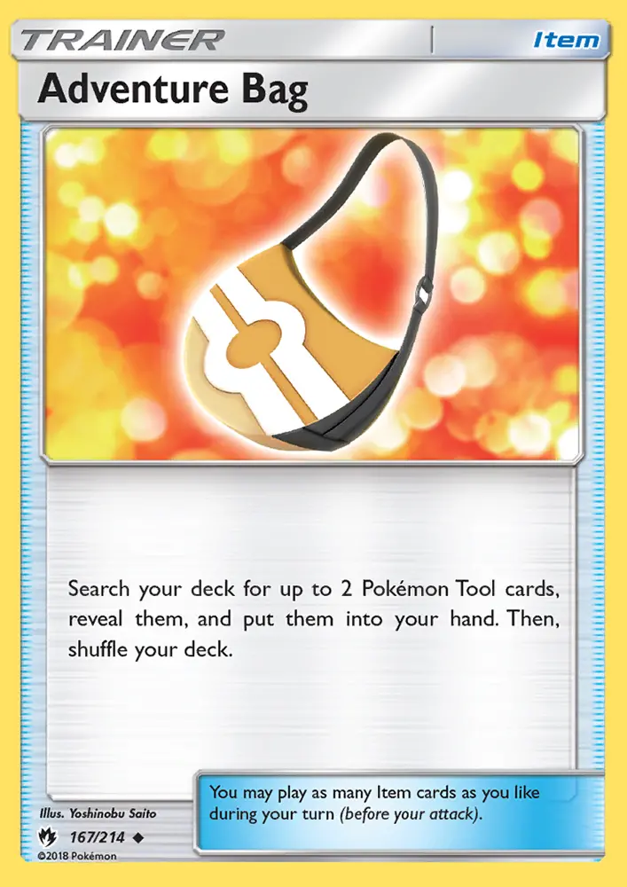 Adventure Bag, Pokémon card