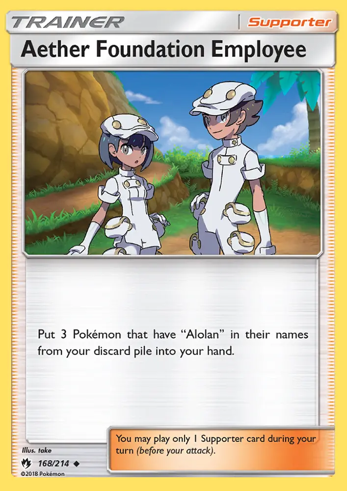 Aether Foundation Employee, Pokémon card