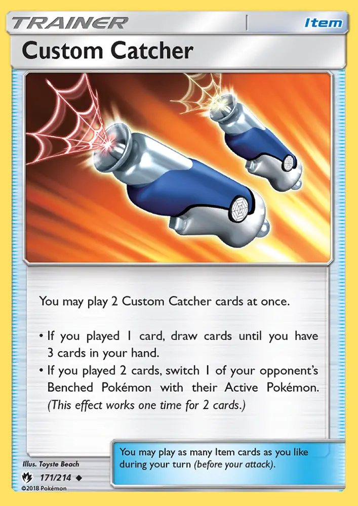 Custom Catcher, Pokémon card