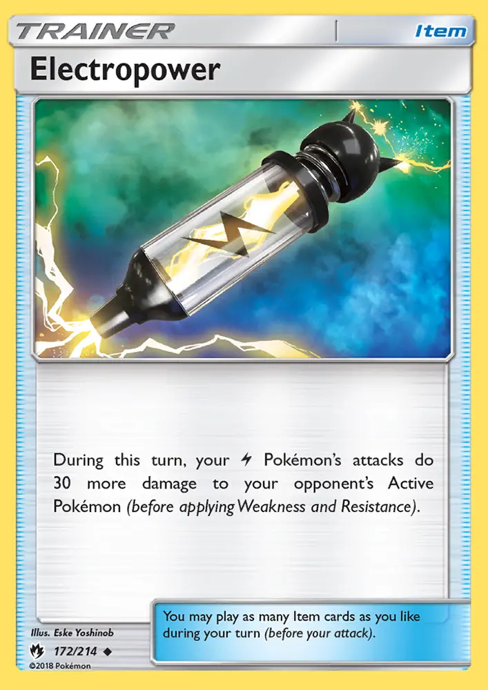 Electropower, Pokémon card
