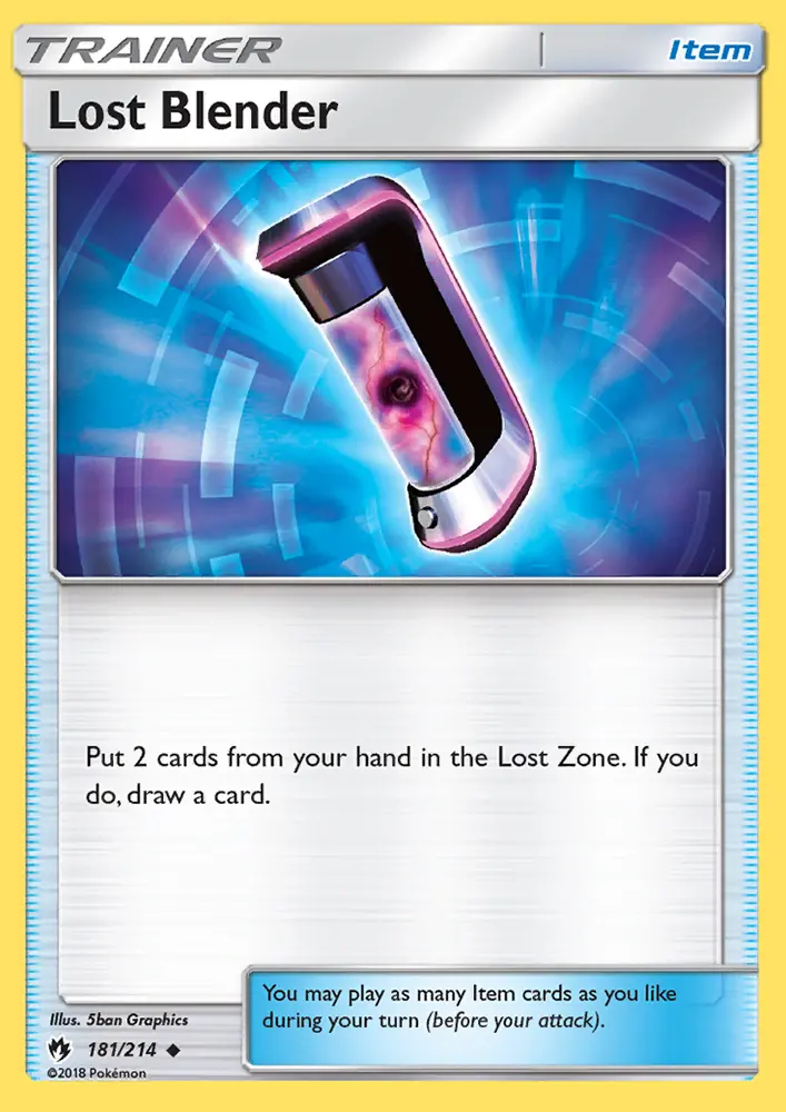 Lost Blender, Pokémon card