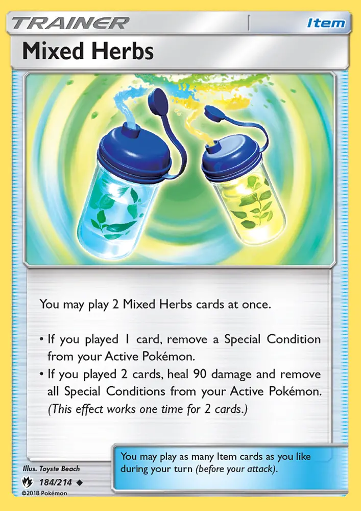 Mixed Herbs, Pokémon card