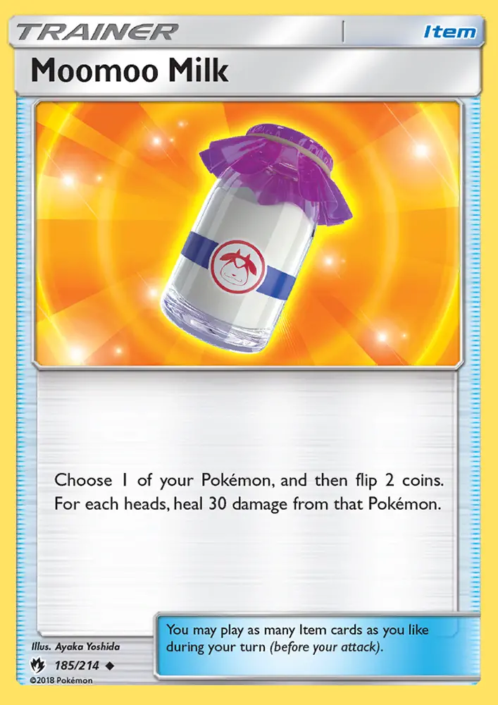 Moomoo Milk, Pokémon card
