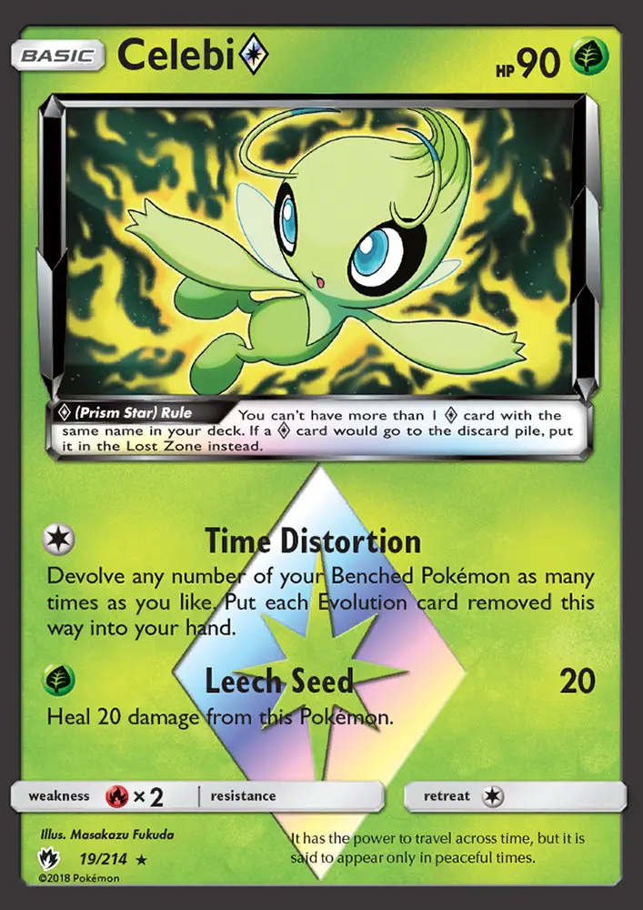 Celebi ◇, Pokémon card