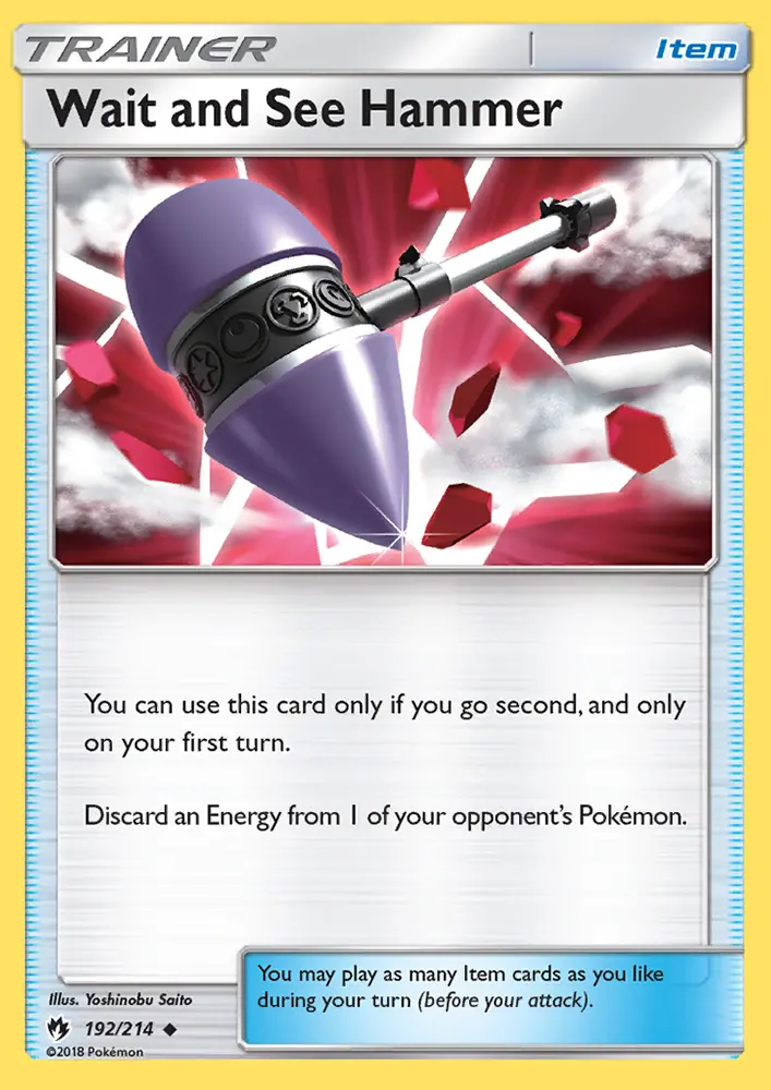 Wait and See Hammer, Pokémon card