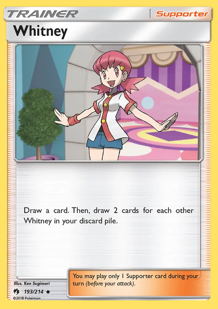 Whitney, Pokémon card