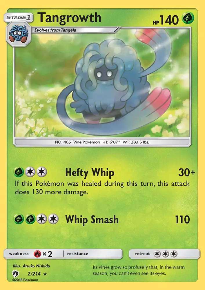 Tangrowth, Pokémon card
