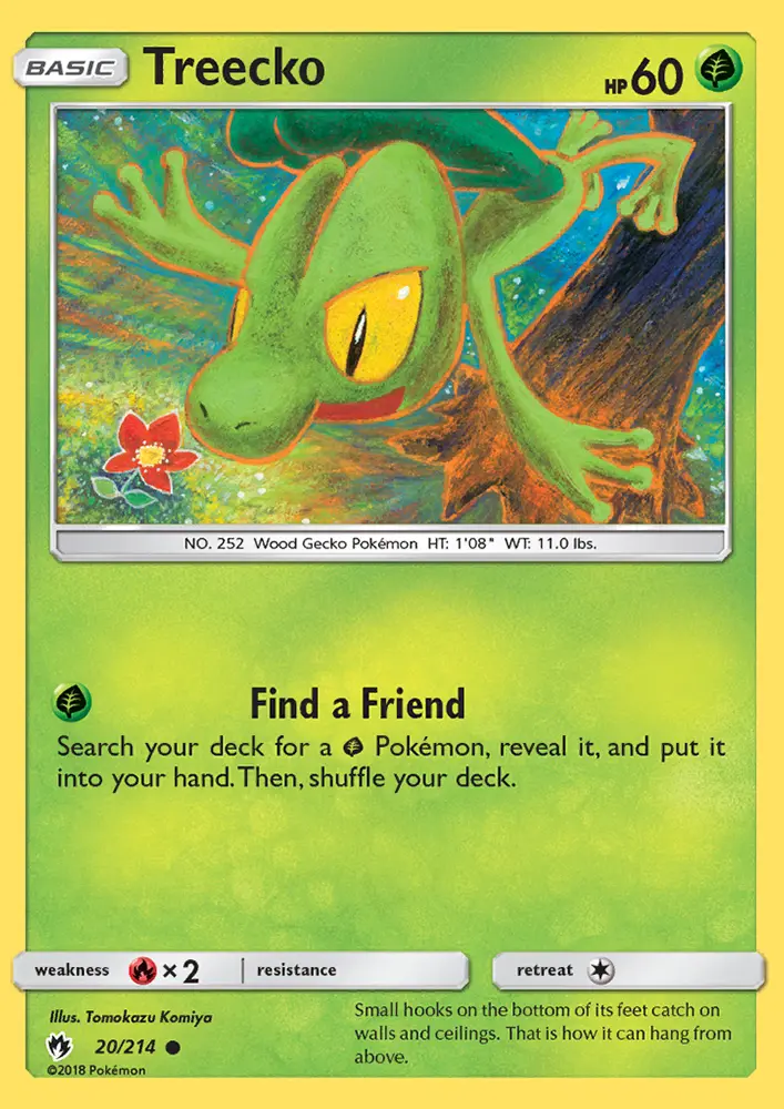Treecko, Pokémon card