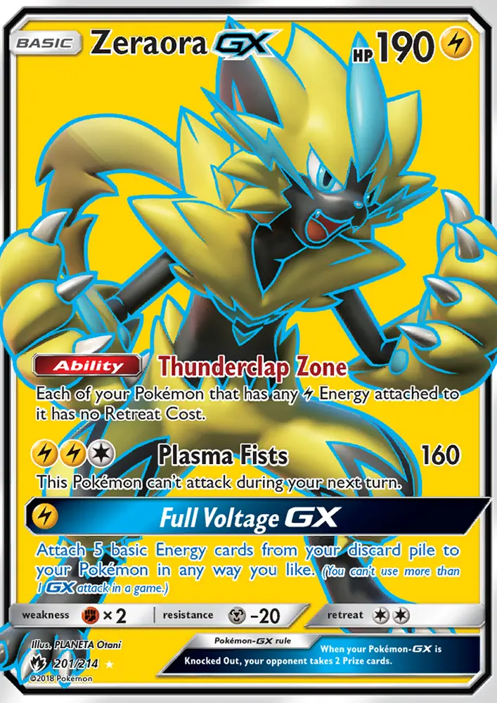 Zeraora GX, Pokémon card