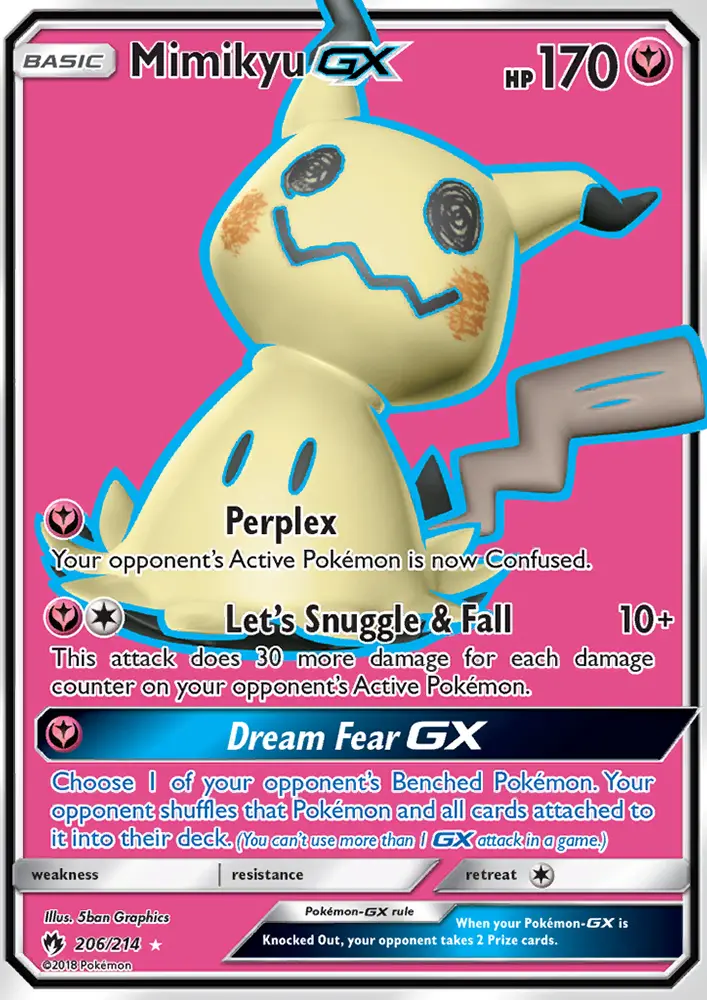 Mimikyu GX, Pokémon card