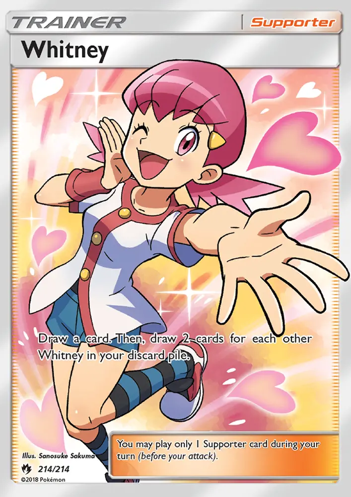 Whitney, Pokémon card