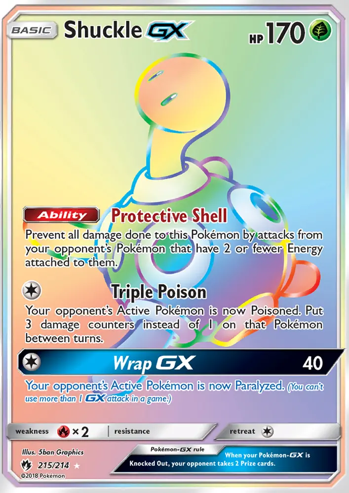 Shuckle GX, Pokémon card