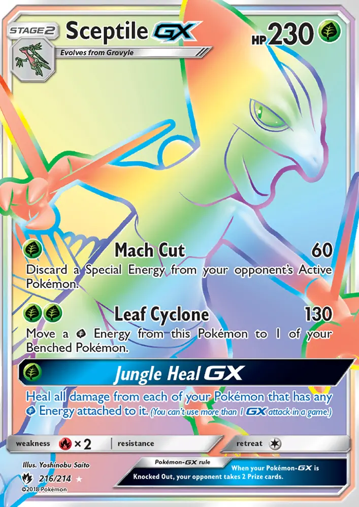Sceptile GX, Pokémon card