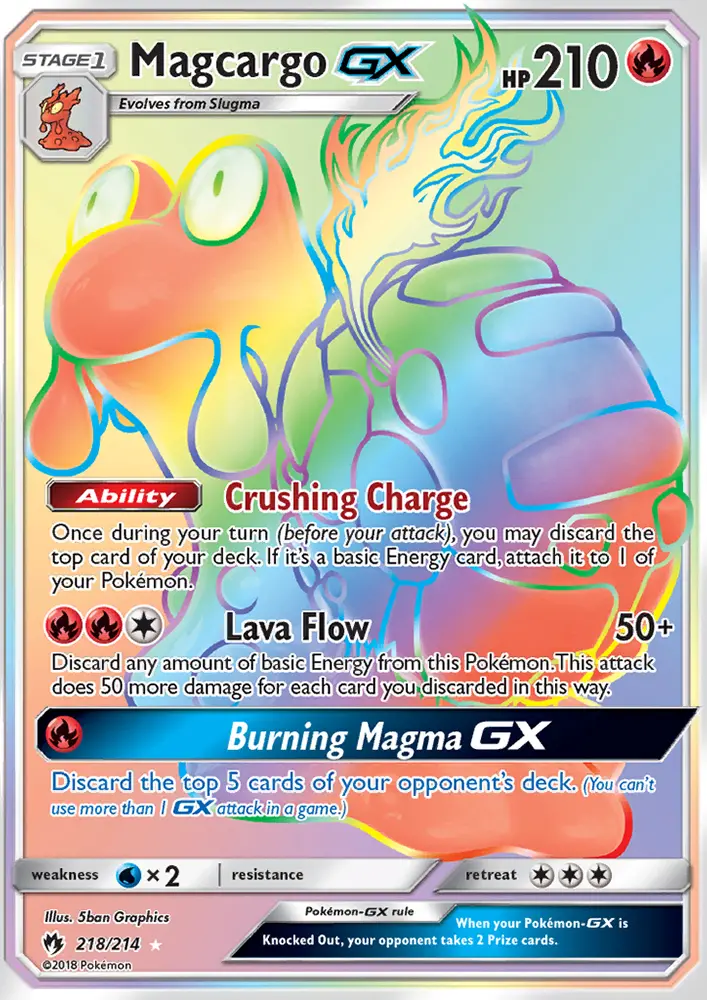Magcargo GX, Pokémon card