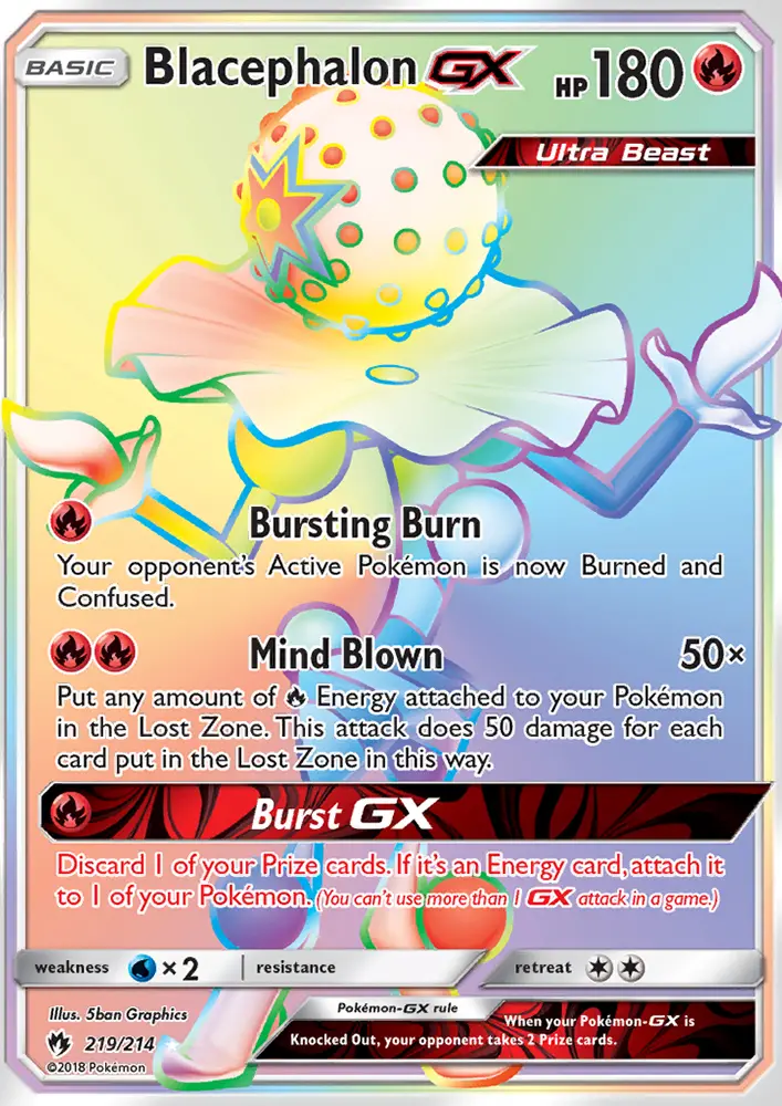 Blacephalon GX, Pokémon card