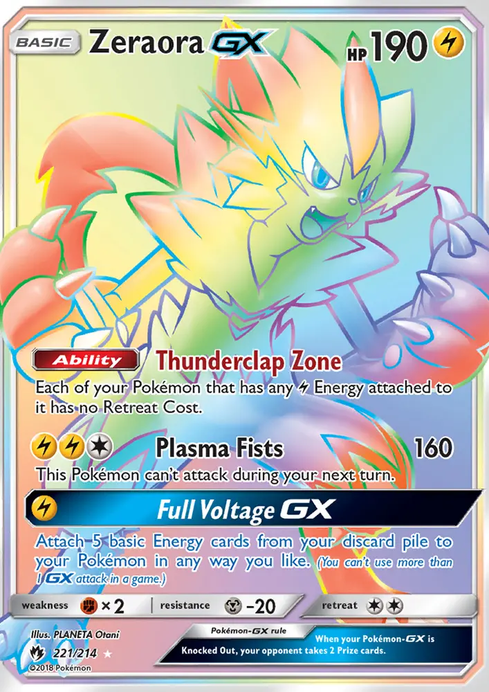 Zeraora GX, Pokémon card