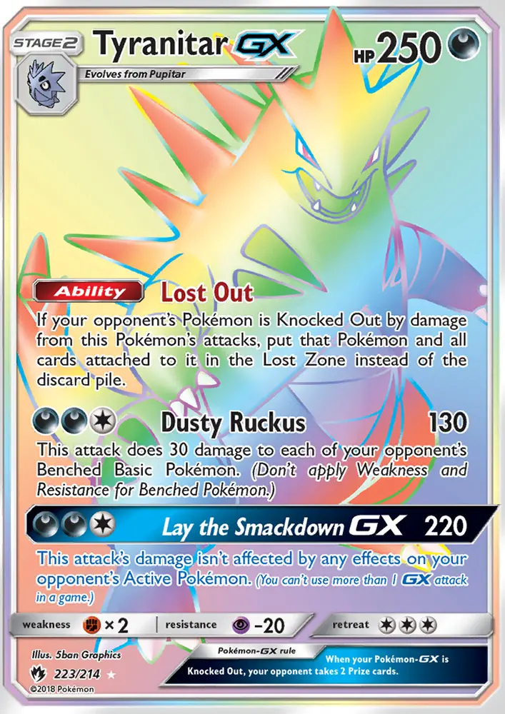 Tyranitar GX, Pokémon card