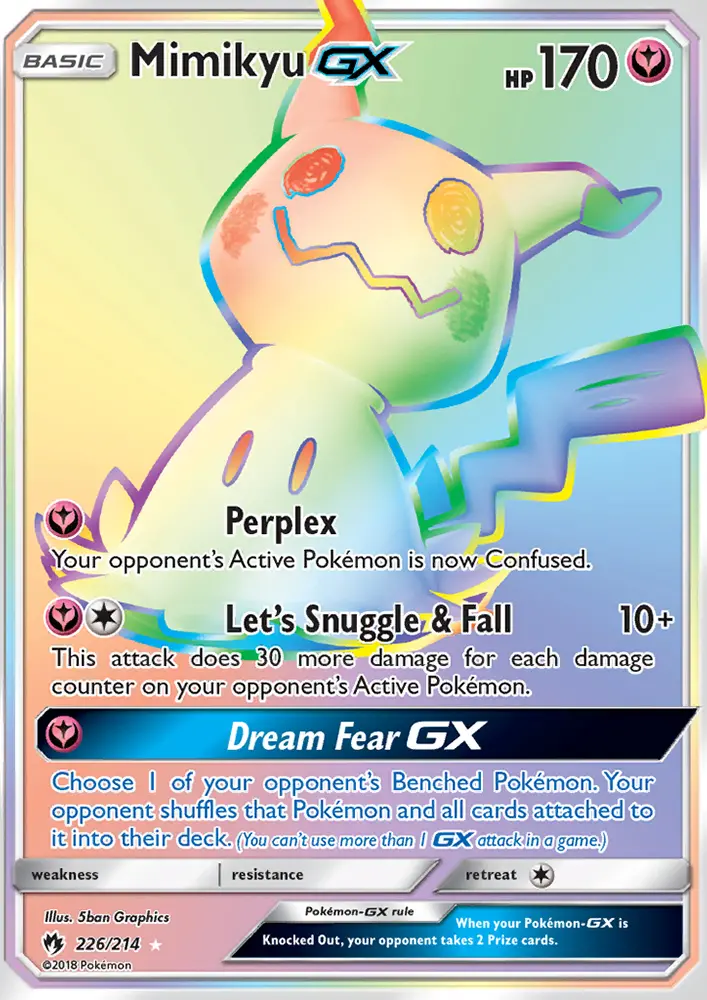 Mimikyu GX, Pokémon card