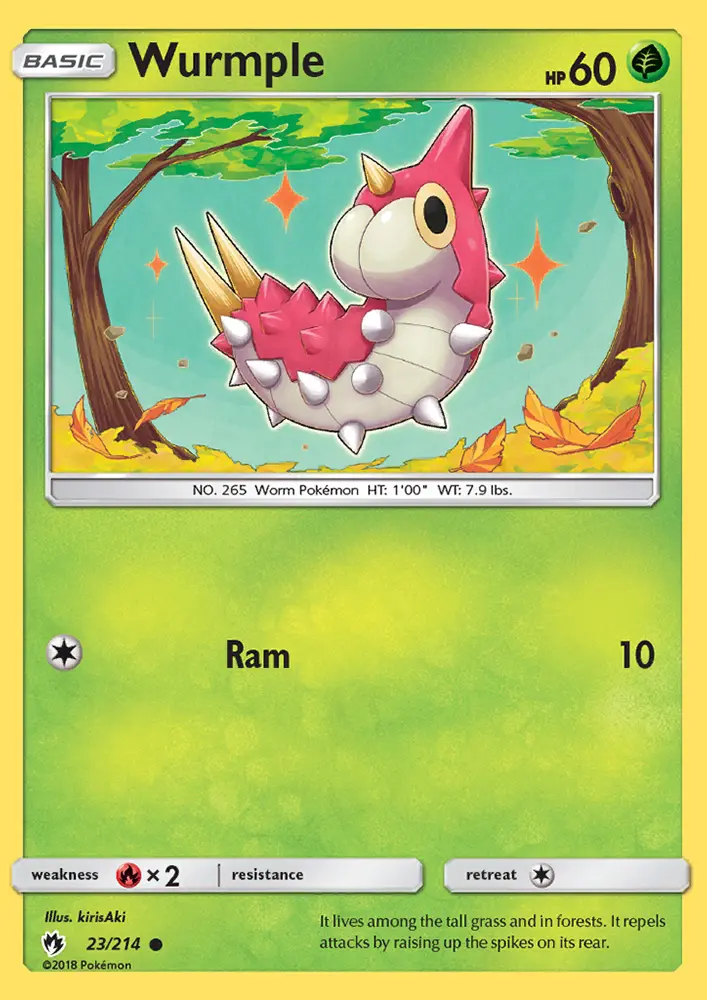 Wurmple, Pokémon card