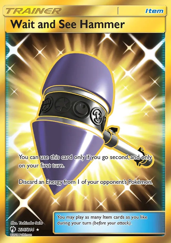 Wait and See Hammer, Pokémon card