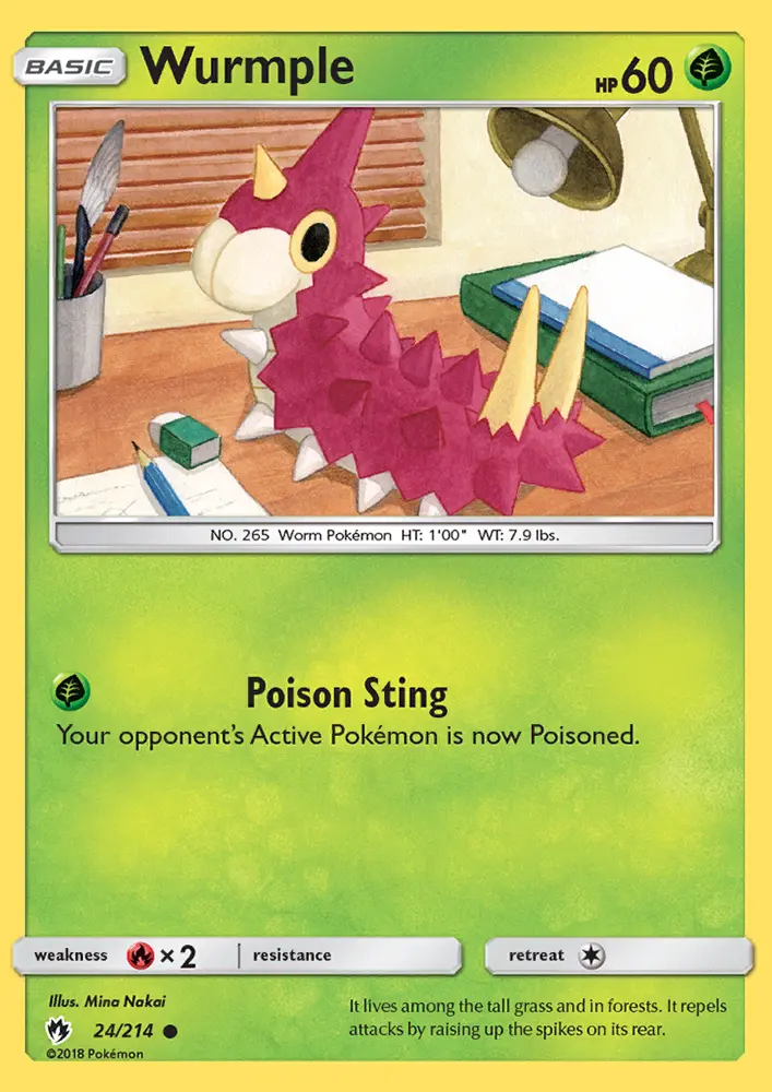 Wurmple, Pokémon card