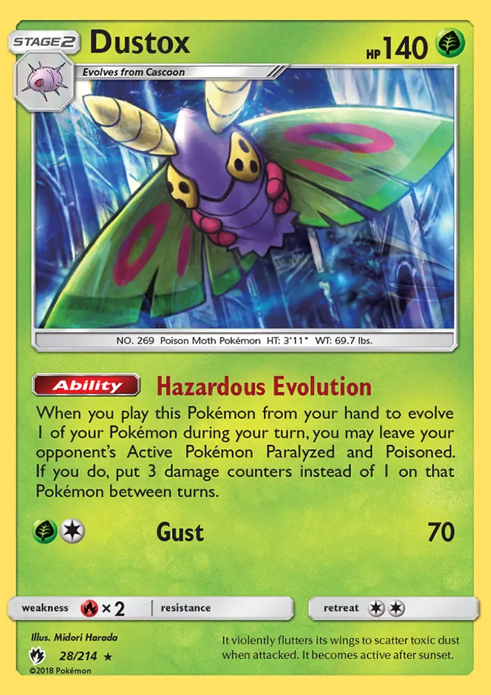 Dustox, Pokémon card