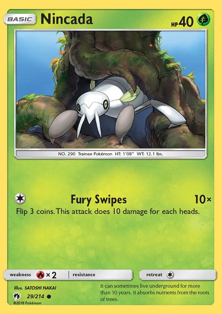 Nincada, Pokémon card