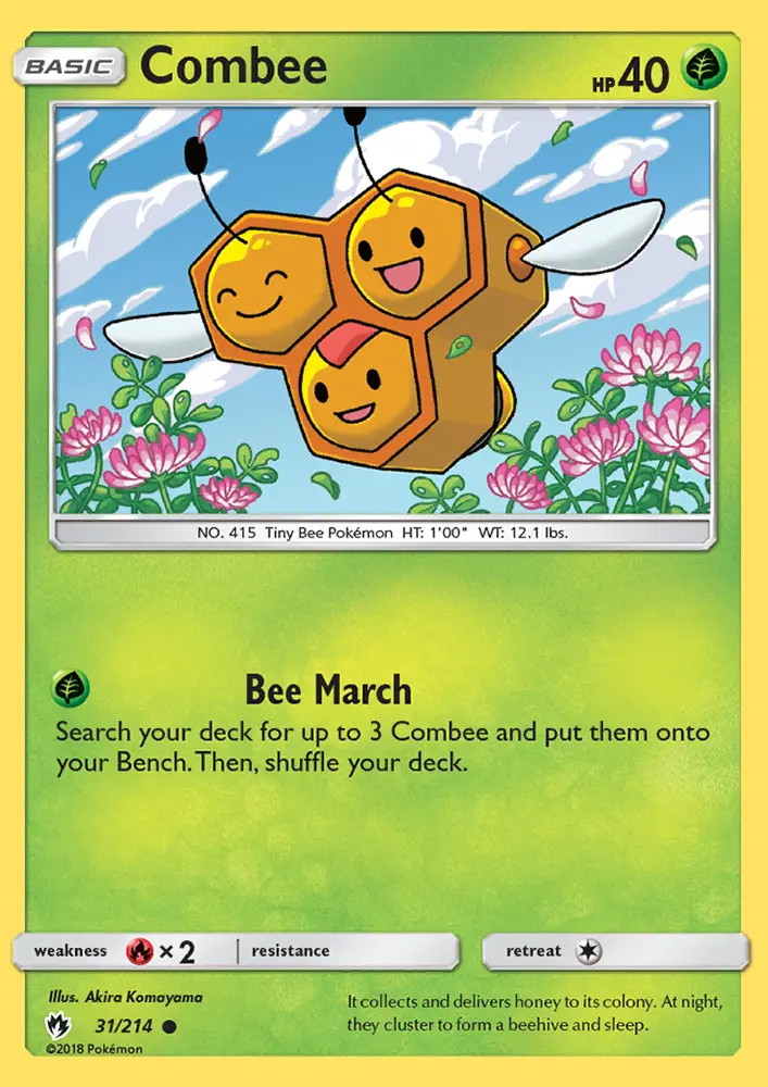 Combee, Pokémon card