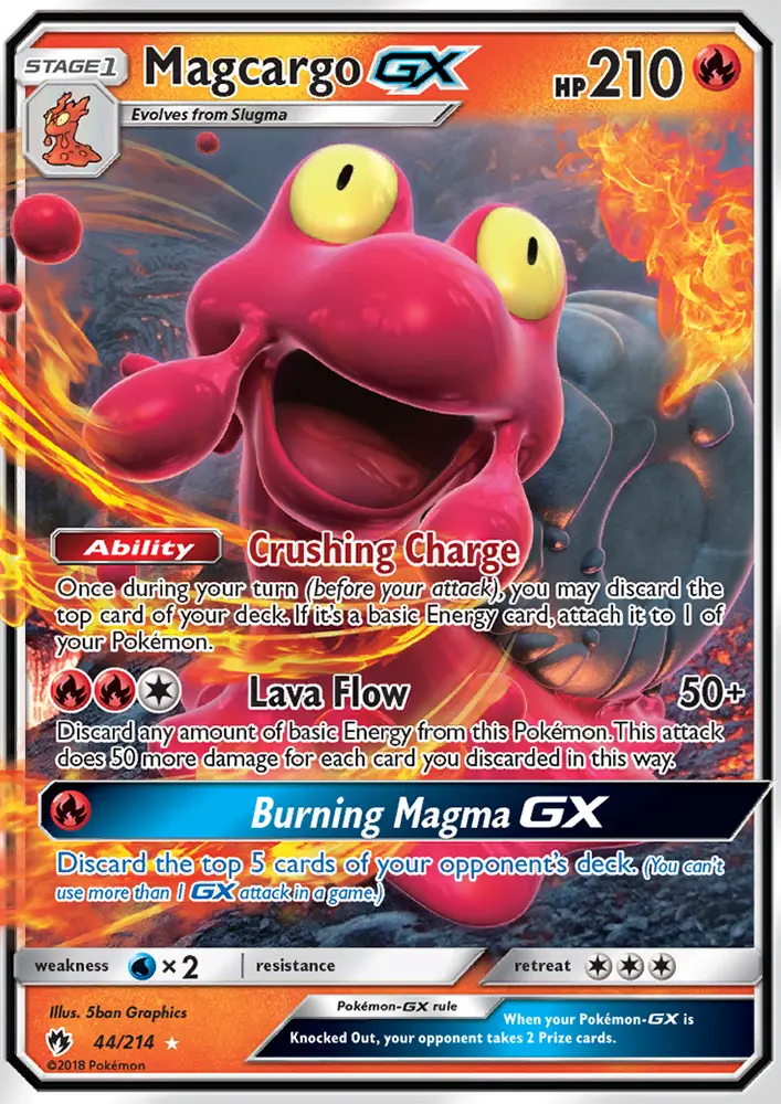 Magcargo GX, Pokémon card