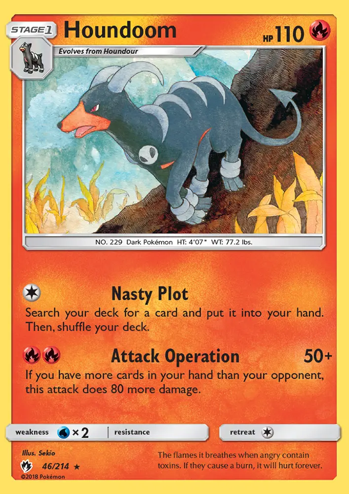 Houndoom, Pokémon card