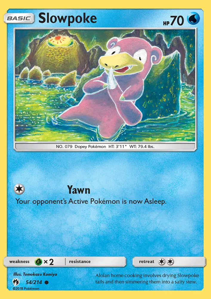 Slowpoke, Pokémon card