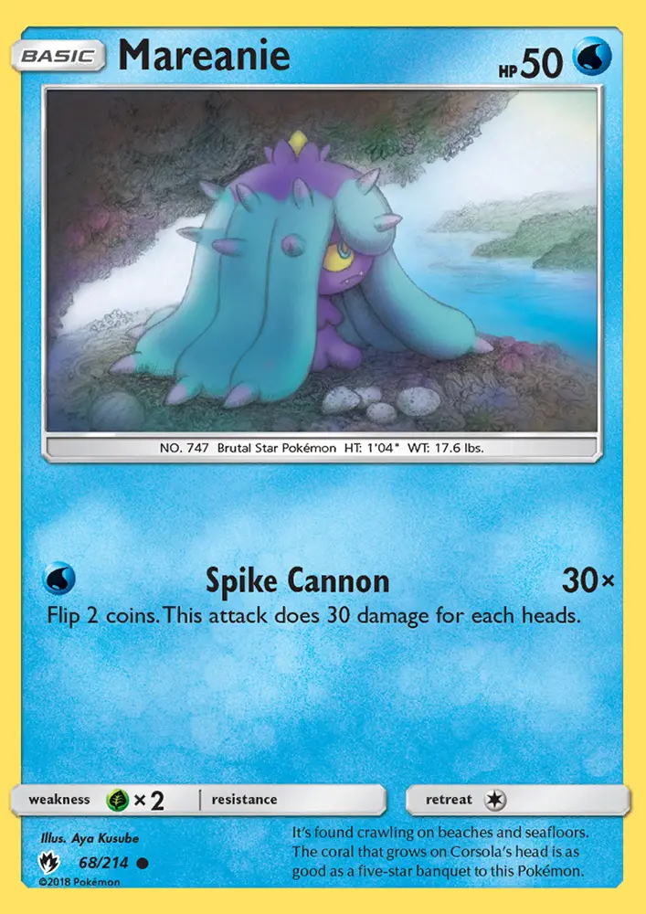 Mareanie, Pokémon card