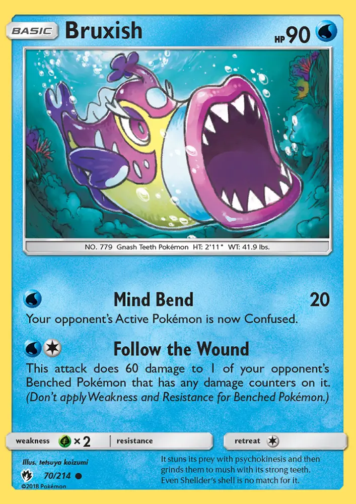 Bruxish, Pokémon card