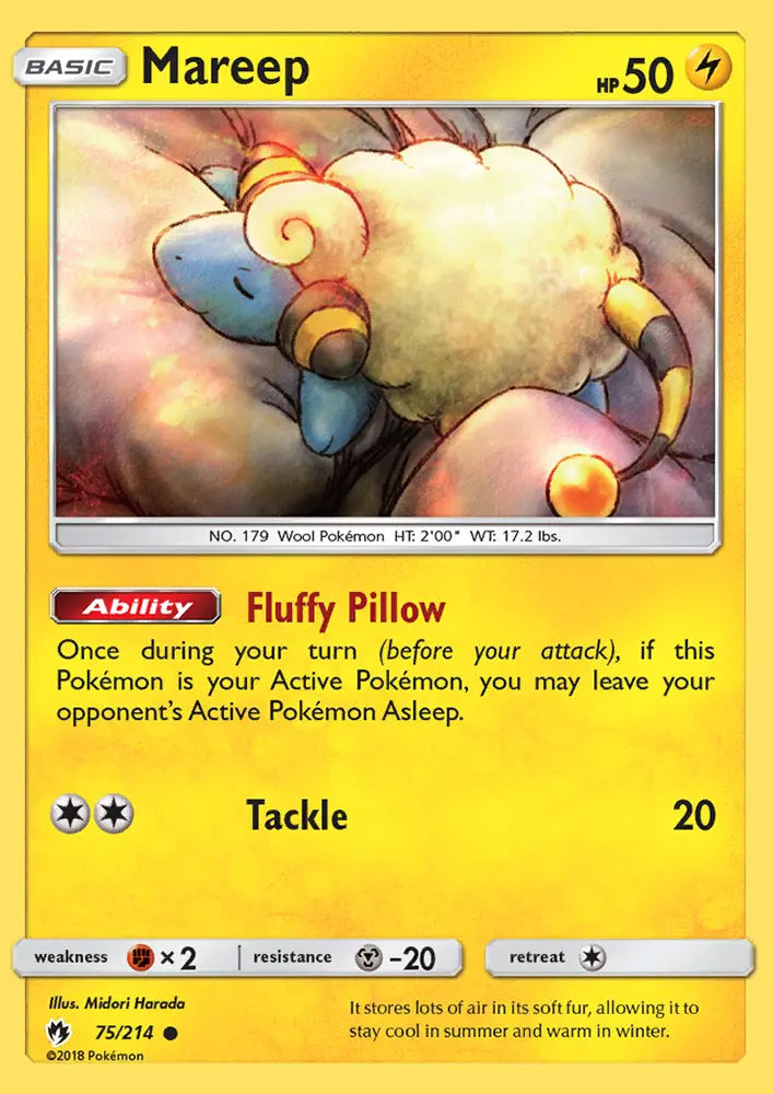 Mareep, Pokémon card