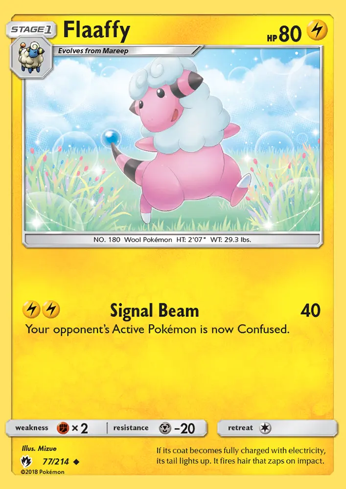 Flaaffy, Pokémon card
