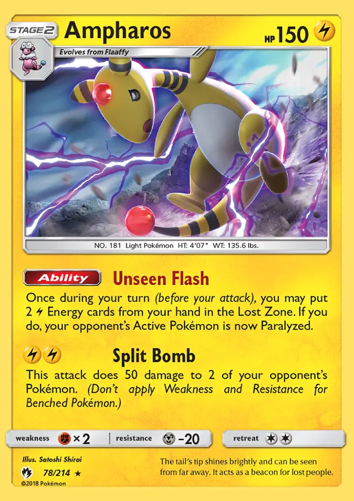 Ampharos, Pokémon card