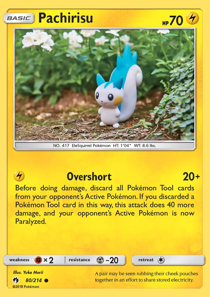 Pachirisu, Pokémon card