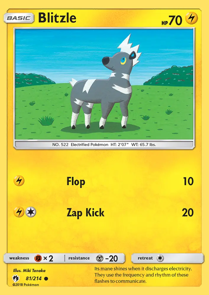 Blitzle, Pokémon card