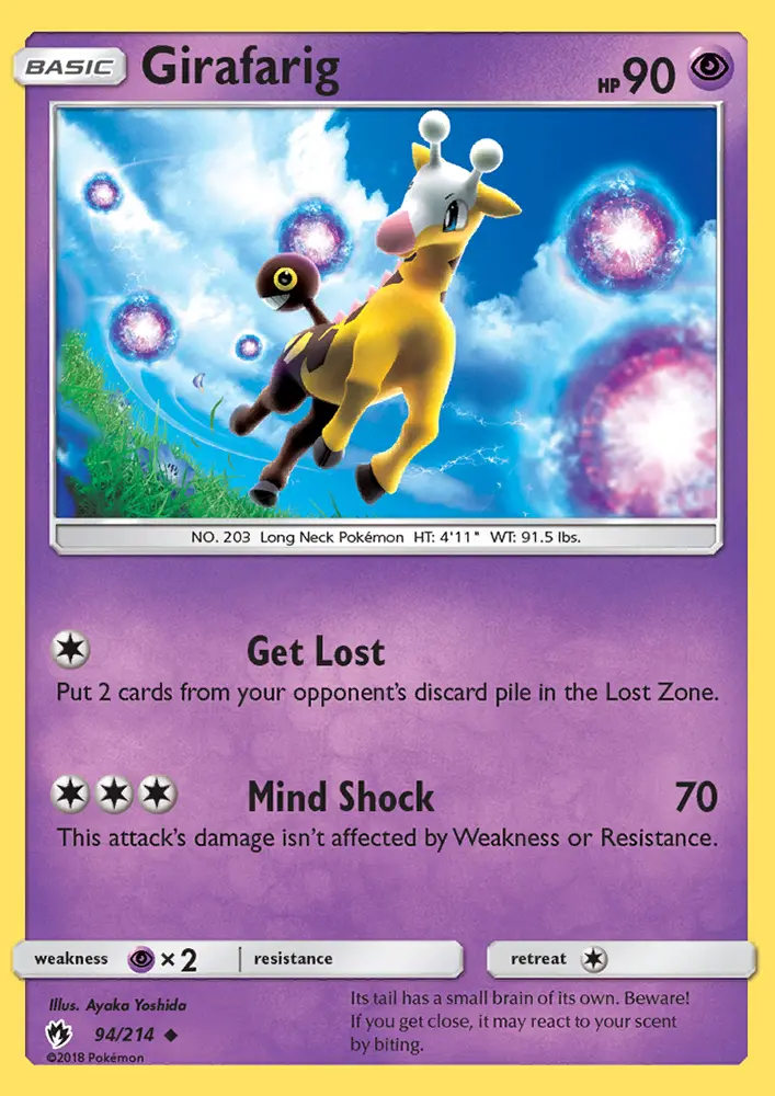 Girafarig, Pokémon card