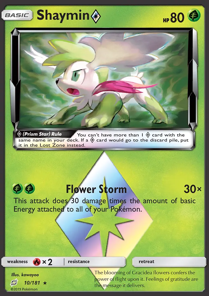 Shaymin ◇, Pokémon card