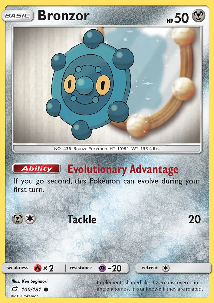 Bronzor, Pokémon card