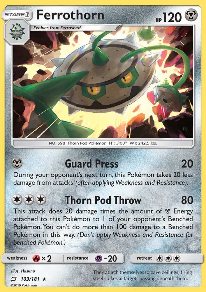 Ferrothorn, Pokémon card