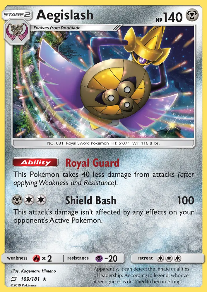 Aegislash, Pokémon card