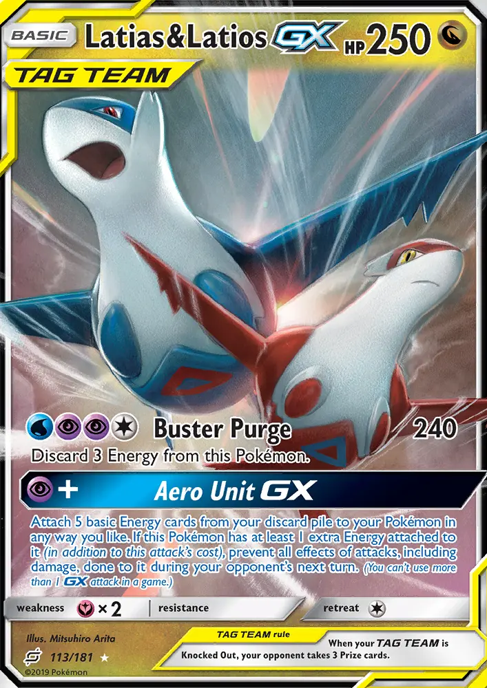 Latias & Latios GX, Pokémon card