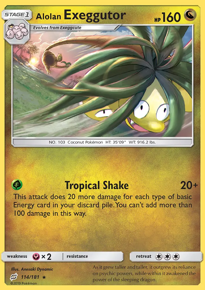 Alolan Exeggutor, Pokémon card