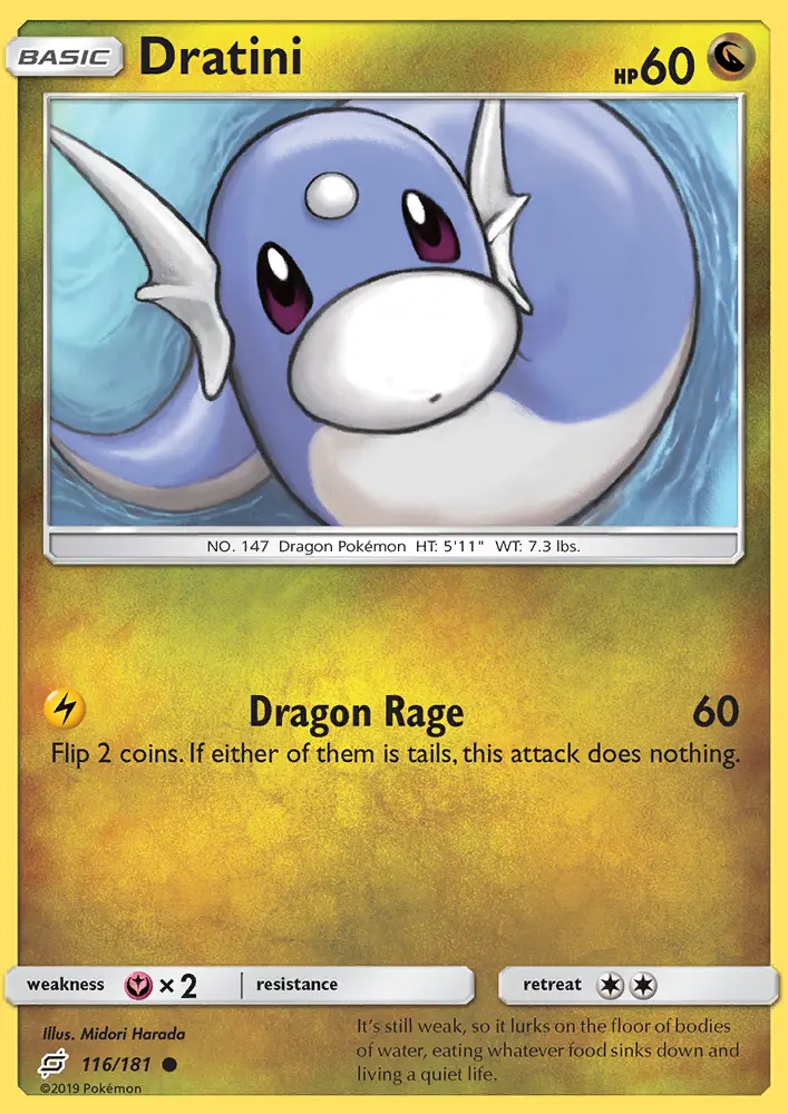 Dratini, Pokémon card