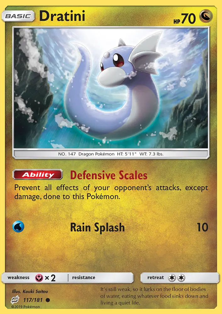Dratini, Pokémon card