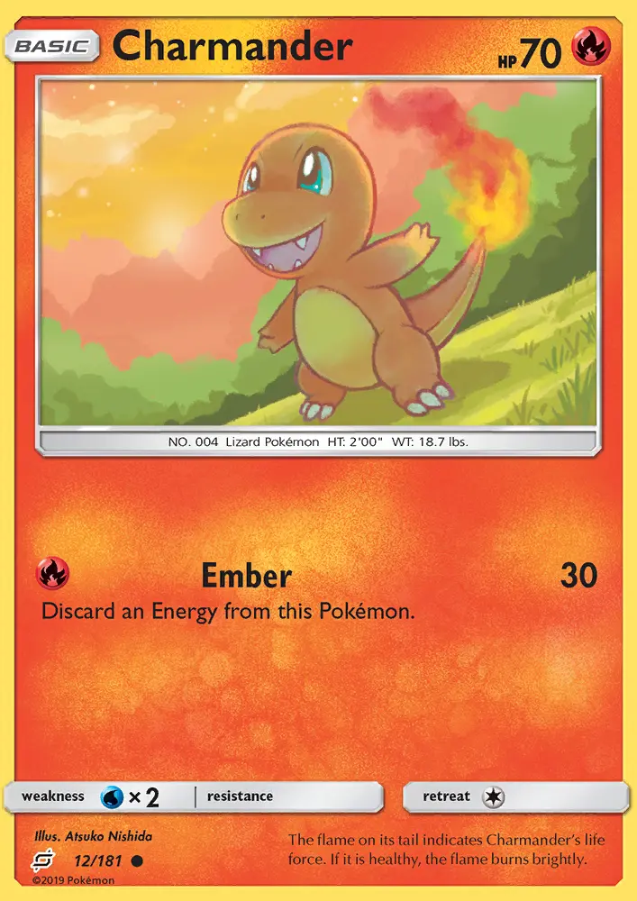Charmander, Pokémon card