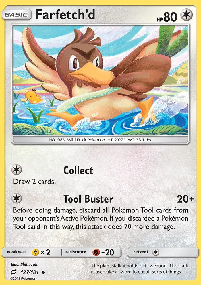 Farfetch’d, Pokémon card